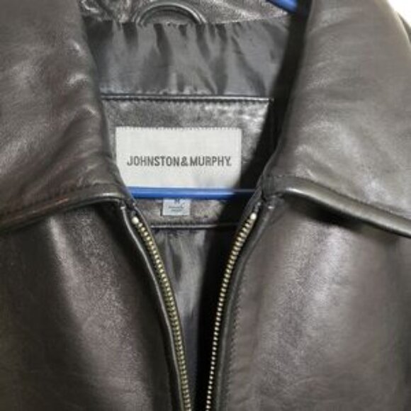 Johnston and murphy men leather jacket size M - Picture 4 of 10